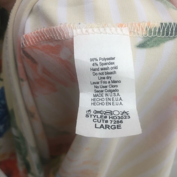 Boho Floral Side Pocket Striped Tank Maxi Dress - Picture 12 of 12